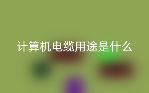 計算機電纜用途是什么？(圖1)