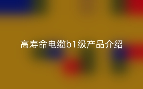 高壽命電纜b1級(jí)產(chǎn)品介紹(圖1)