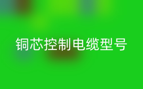 銅芯控制電纜型號(hào)(圖1)