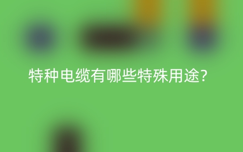 特種電纜有哪些特殊用途？(圖1)