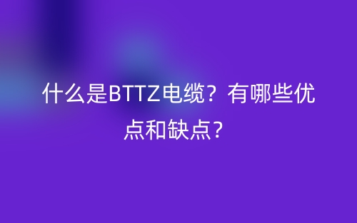 什么是BTTZ電纜？有哪些優(yōu)點(diǎn)和缺點(diǎn)？(圖1)
