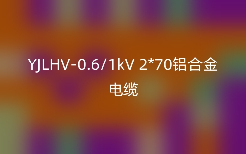 YJLHV-0.6/1kV 2*70鋁合金電纜價格_YJLHV-2*70載流量(圖1)