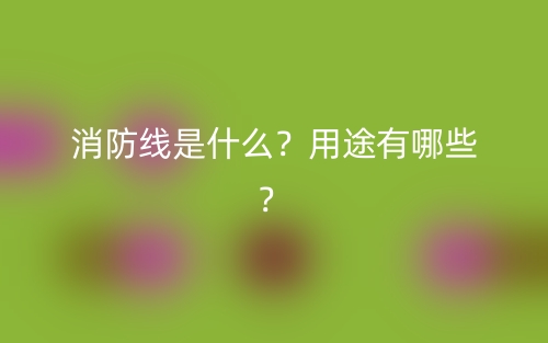消防線是什么？用途有哪些？(圖1)
